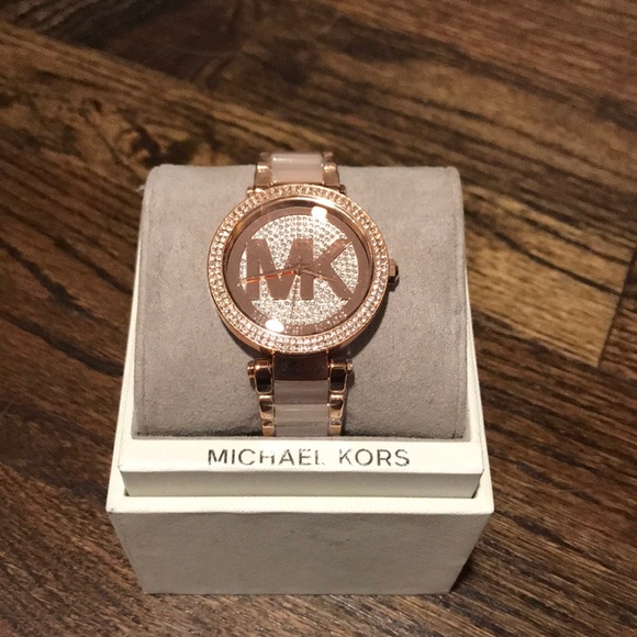 MICHAEL KORS Parker Rose Gold watch Brand New - Picture 2 of 8